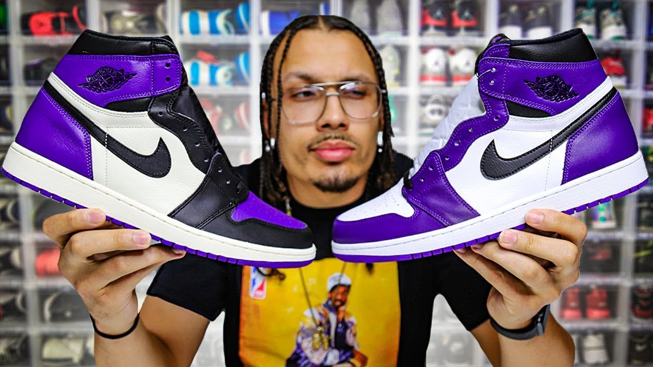 court purple jordan 1.0