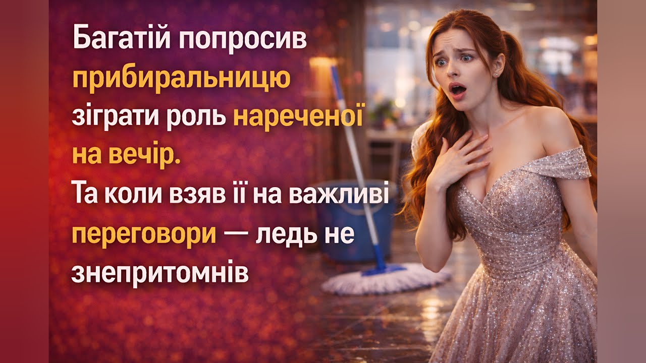 Багатій попросив прибиральницю зіграти роль нареченої на вечір...