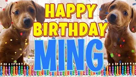 Happy Birthday Ming! ( Funny Talking Dogs ) What Is Free On My Birthday