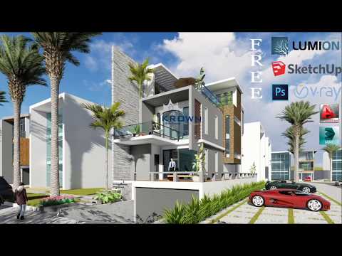 3-stories-exterior-modeling-house-design-with-free-files-5-in-1