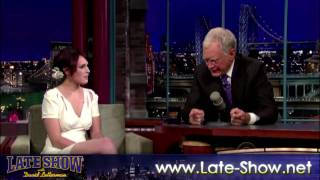 Celebrity [HD] Rumer Willis on David Letterman - 9/1/2009 // FULL interview Profile