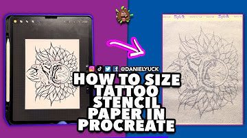 How To Size Tattoo Stencil Paper Procreate