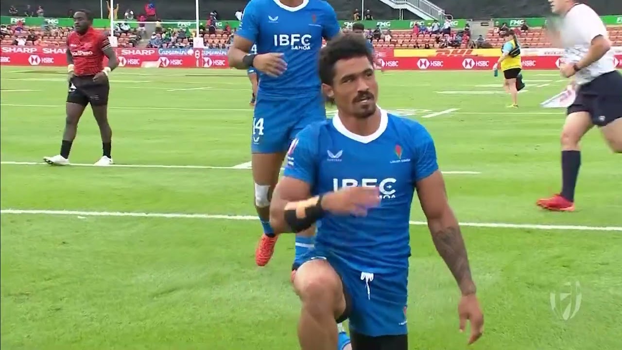 Samoa vs Kenya Hamilton 7s 9th place Play-Off