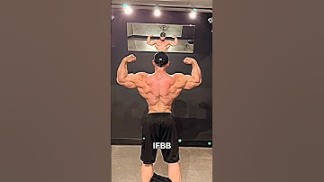 back double bicep pose