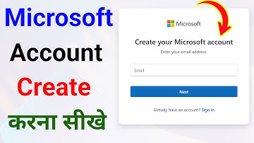 How to Create Microsoft Account in Laptop/PC | Microsoft Account Kaise Banaye | Microsoft ID Create