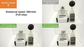 Stepper motor noise and vibration comparison