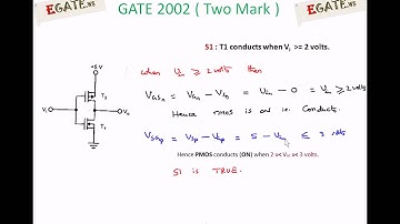 Problem on CMOS Inverter - GATE 2002 ECE - (Electronic Devices) - (www.egate.ws)