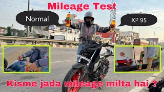 Mt15 mileage test xp95 petrol vs normal petrol ⛽/ unbelievable results