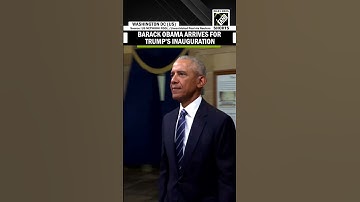 President Barack Obama arrives at Capitol Hill for Donald Trump’s inauguration ceremony