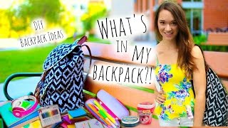 Back to School ♡ What's in My Backpack + DIY Tumblr Backpack
