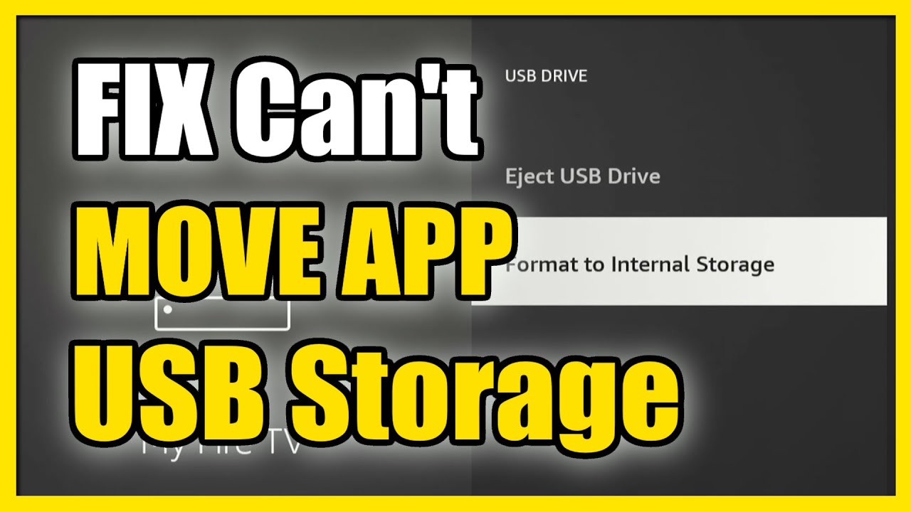How to FIX Can’t Move Apps to USB Storage on Firestick 4k Max (Easy Method)