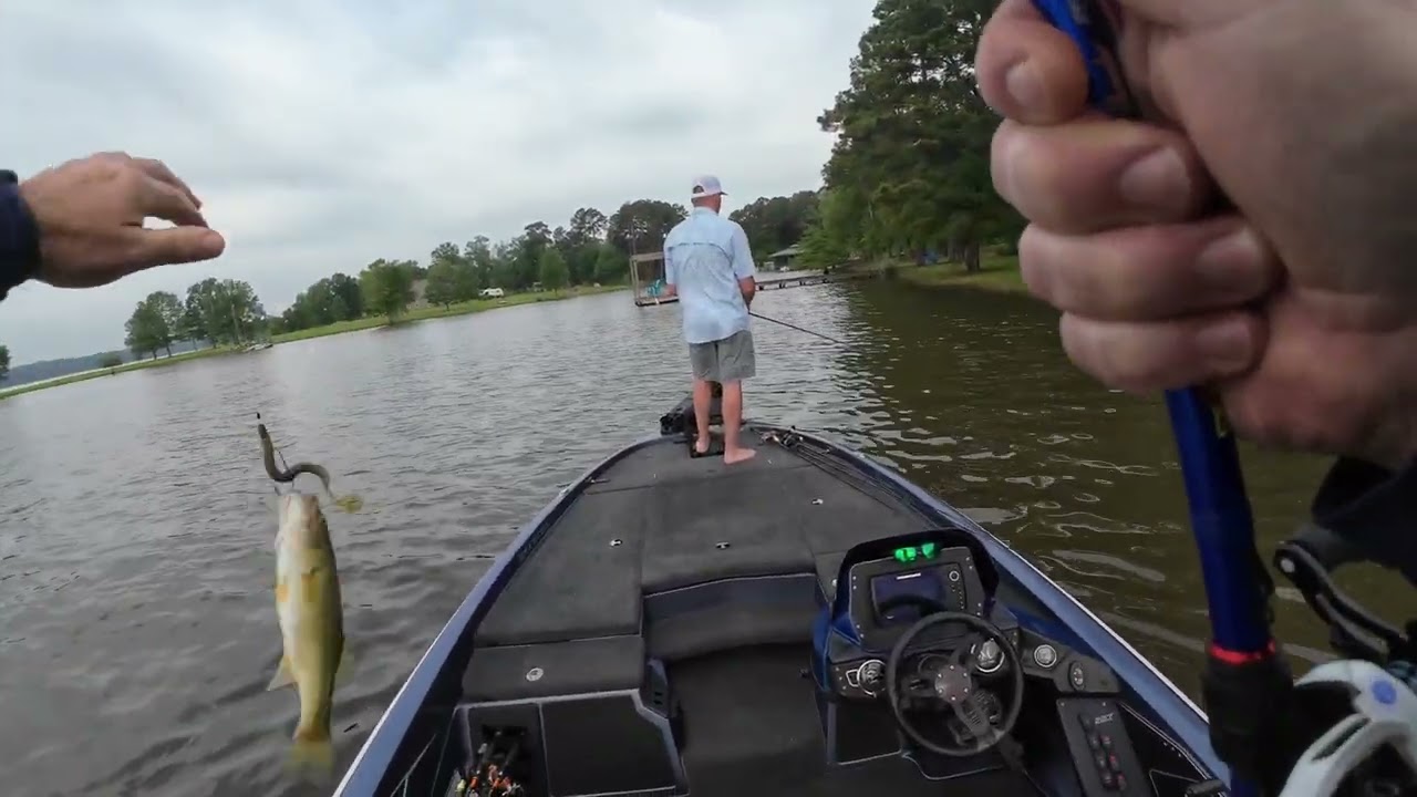 Bass fishing on Sibley Lake