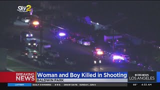 Woman, boy fatally shot in Baldwin Park 'domestic-related incident'