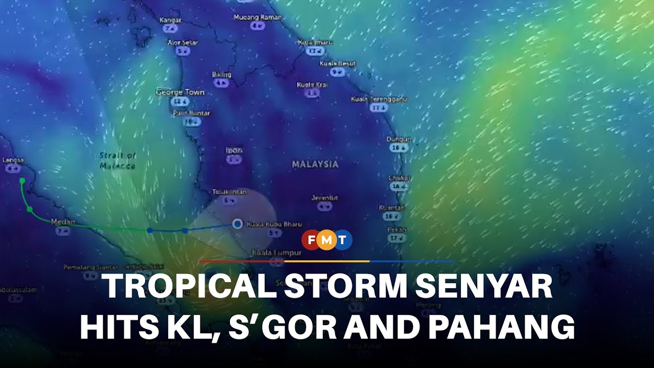 Next 24 hours critical as Tropical Storm Senyar hits KL, Selangor and ...