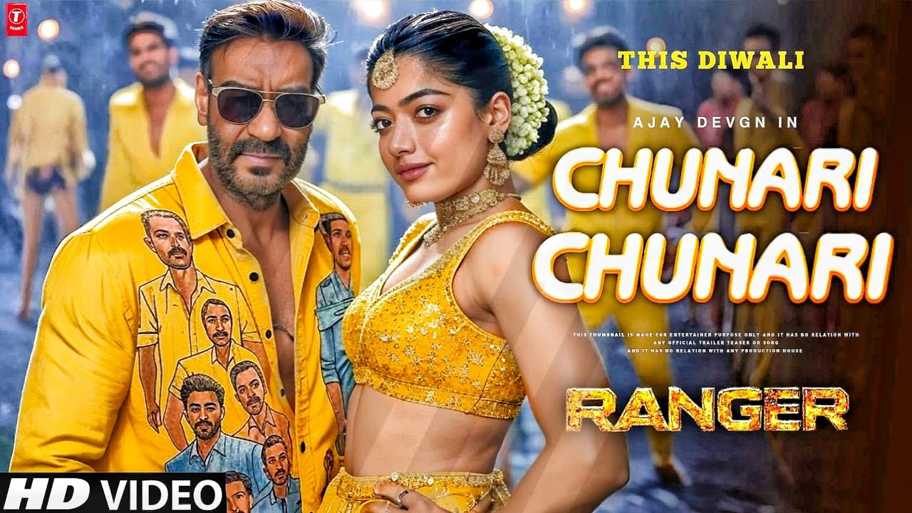 Ranger Song - Chunari Chunari | Ajay Devgn | Rashmika Mandaana | Ajay Devgn Songs | Son Of Sardaar 2