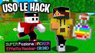 CACCIA ALL'UOMO MA USO LE HACK DELLA FORZA di MINECRAFT ITA - SPEEDRUN