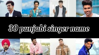 30 punjabi singer name (creators)#punjabi #punjabisinger #creator