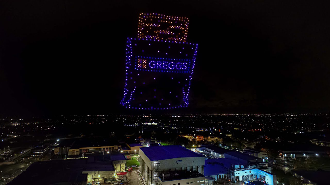 Greggs Festive Bake Launch | SKYMAGIC