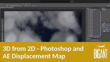 3D from 2D - Photoshop & After Effects Displacement Map