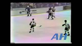 Ehl ?. ?, 1980-81 Nelson Burton,Eri V Gilles Bilodeau,Rcm Hit Erie Blades Richmond Rifles