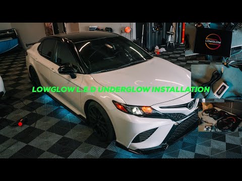 LowGlow LED Underglow Open Box and Install | Toyota Camary TRD Edition