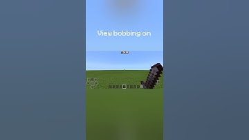 Minecraft View Bobbing On VS Off #shorts