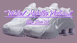 Nike Shox R4 “White/Metallic Platinum” - Detailed look  + Price and Date Release