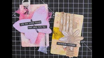 Full Deck Challenge 1 and 2  - altered playing card