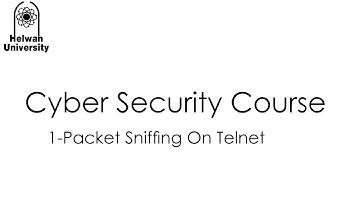 2-Packet Sniffing On Telnet
