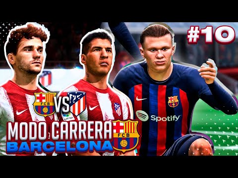 GRIEZMANN & SUAREZ vs HAALAND en un PARTIDAZO!! | FIFA 22 Modo Carrera: Barcelona #10