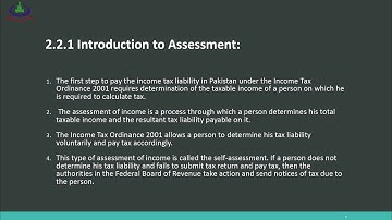 Introduction to Taxation (456, 5445) | Program 02 | Authorities, Assessment, Tax Return, Exemptions