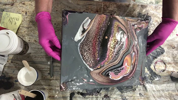 222.  GORGEOUS Earthy Tones! SheleeArt Pouring Medium Flip Cup! /sheleeart/art therapy/flip and lip