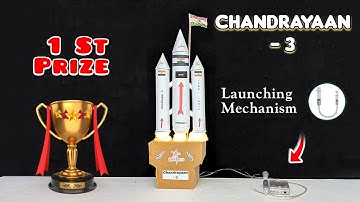 Chandrayaan-3 working model || Chandrayaan project for school || rocket launching 🚀 science project🧪