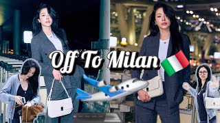Faye Peraya Flies To Milan 🇮🇹🛫| Bangkok Airport Footage #FerragamoXFaye #FerragamoSS27 #fayemalisorn
