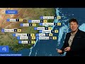 National Weather Forecast: Sunny winter's day, east coast showers