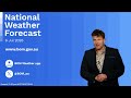 National Weather Forecast: Sunny winter's day, east coast showers