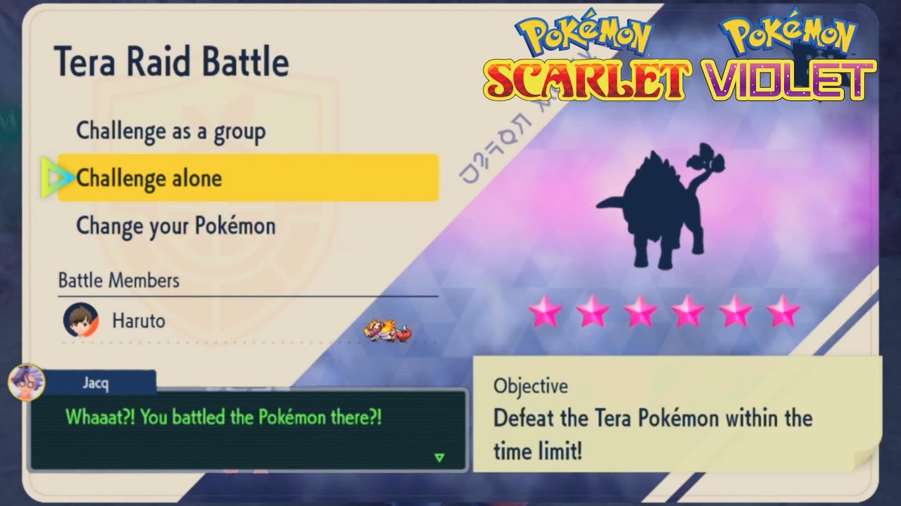 Black Crystal Tera Raid Battles — Pokémon Scarlet and Pokémon