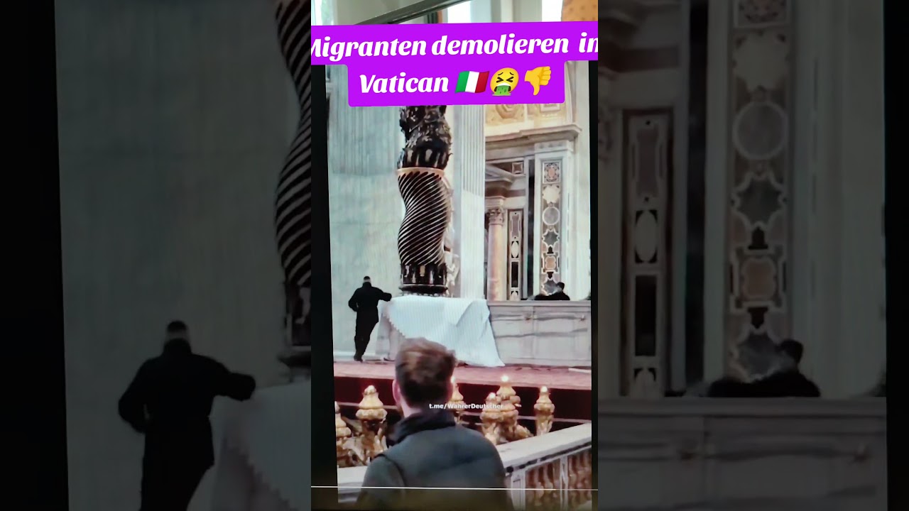Migranten demolieren im Vatkikan 