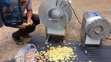 Máy cắt sợi gừng, máy thái sợi đu đủ, máy cắt sợi cắt lát cà rốt khoai môn