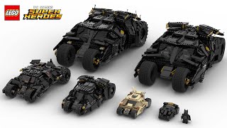 LEGO Batmobile Tumbler Six(6) sets comparison and Speed Build