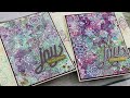 Distress Ink & Oxide Snowflake Backgrounds | AmyR Christmas 2020 Series #8