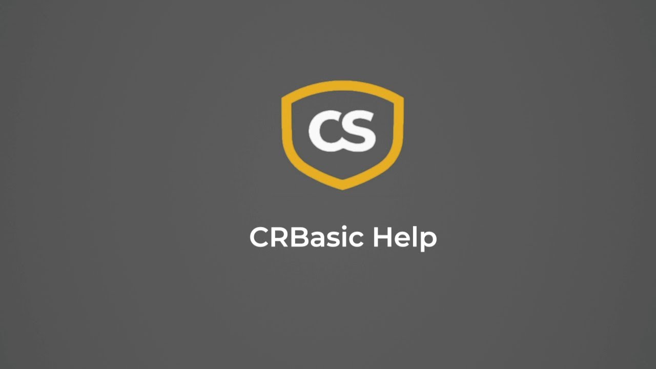 CRBasic Help System - YouTube