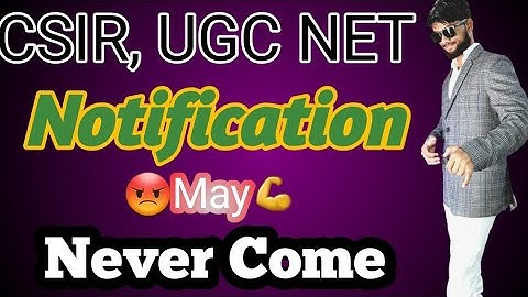 CSIR NET latest notification?| what to do now?