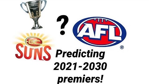 Predicting The Next 10 AFL Premiers