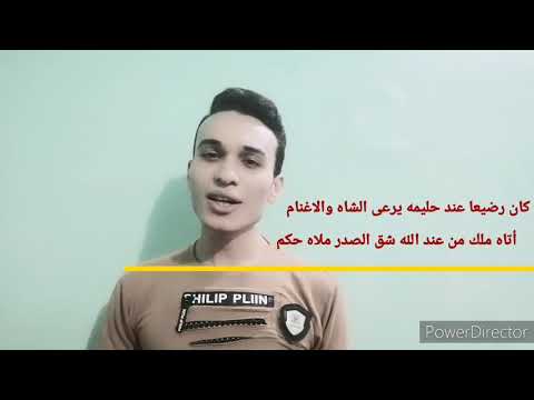 كان رضيعا عند حليمه يرعى السيد بالاغنام كامله المنشد إبراهيم محمد