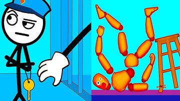 Thief Puzzle vs Ragdoll Break ⭐🟦🟩⭐️ Hard Levels Challenge Walkthrough Gameplay Ep542