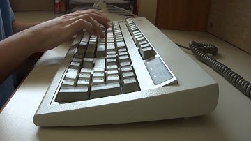 Typing on a 22 year old IBM Model M Keyboard