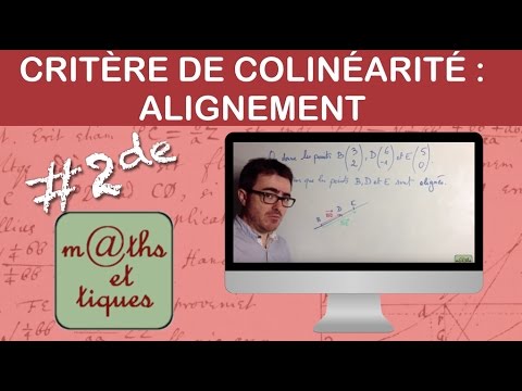 Vidéo: Comment Déterminer Si Les Points Sont Colinéaires