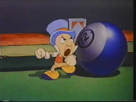 Pinocchio 1940 Pool Scene VHS Capture