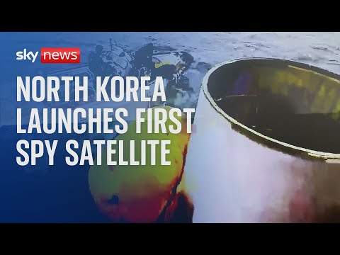 North korea launches rocket after warning of spy satellite plans